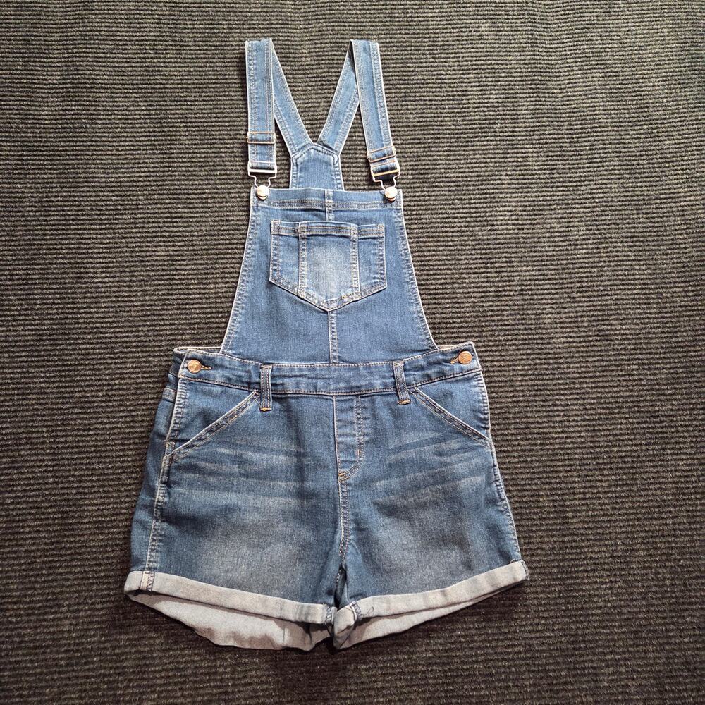 Denim Shortalls Women's Size 9 Cotton Blend Sugar & Honey